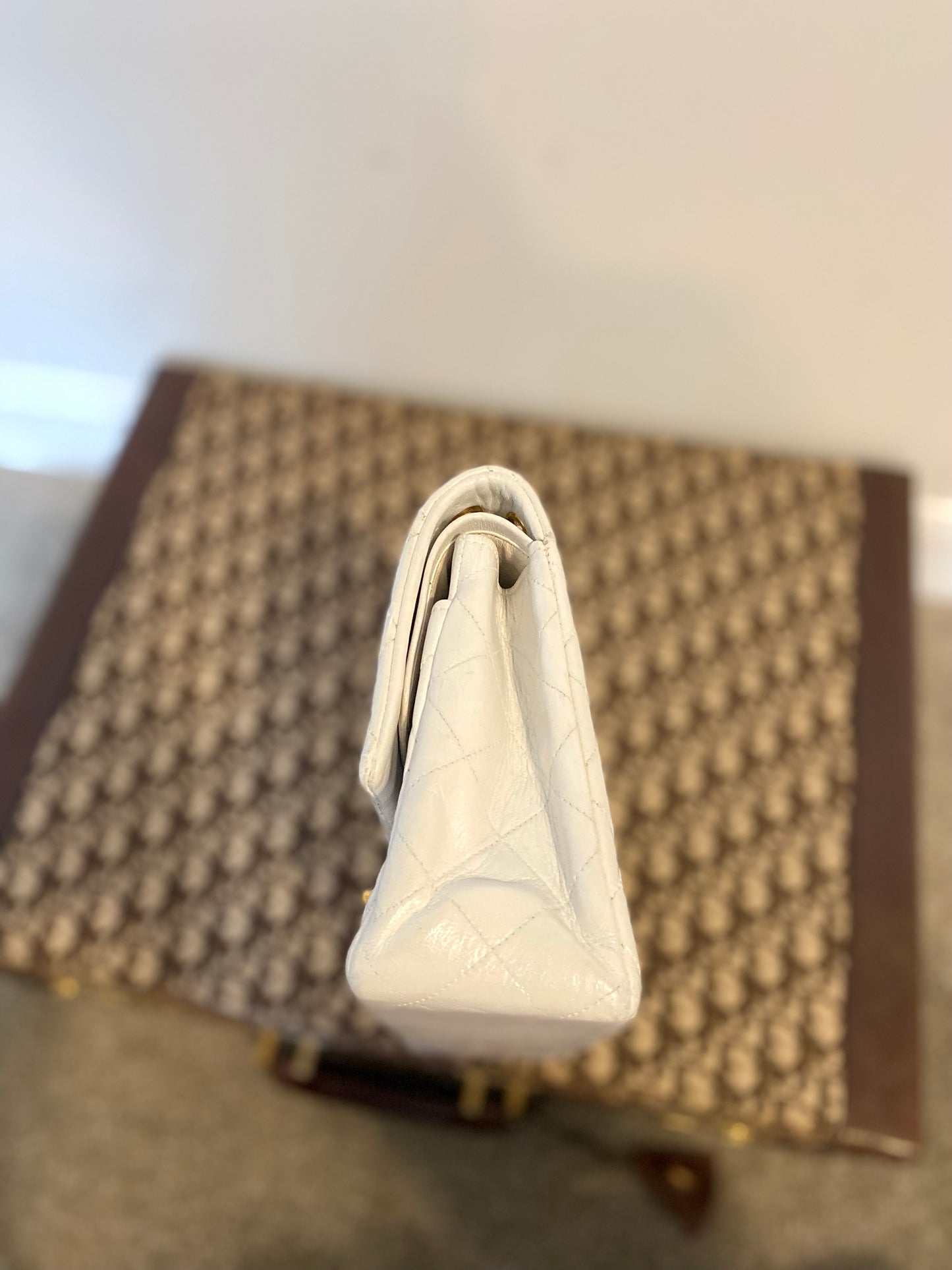 Chanel White Classic Double Flap