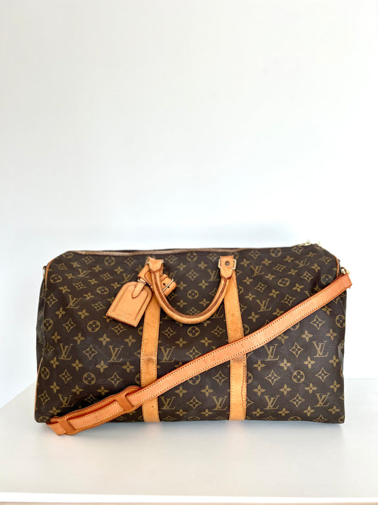 Louis Vuitton Bandouliere Keepall 50 Duffle Boston Bag