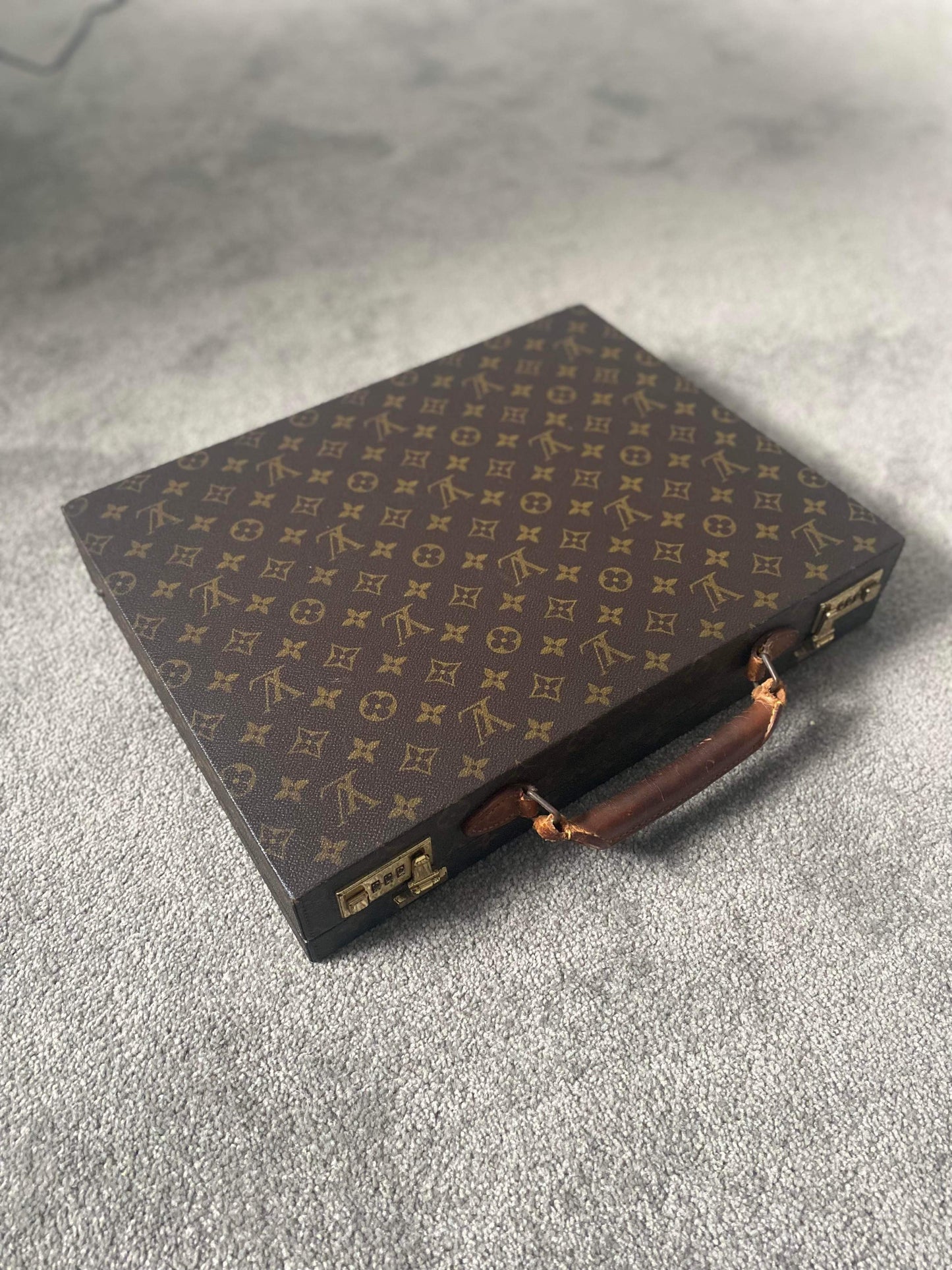 Louis Vuitton Hard Leather Briefcase