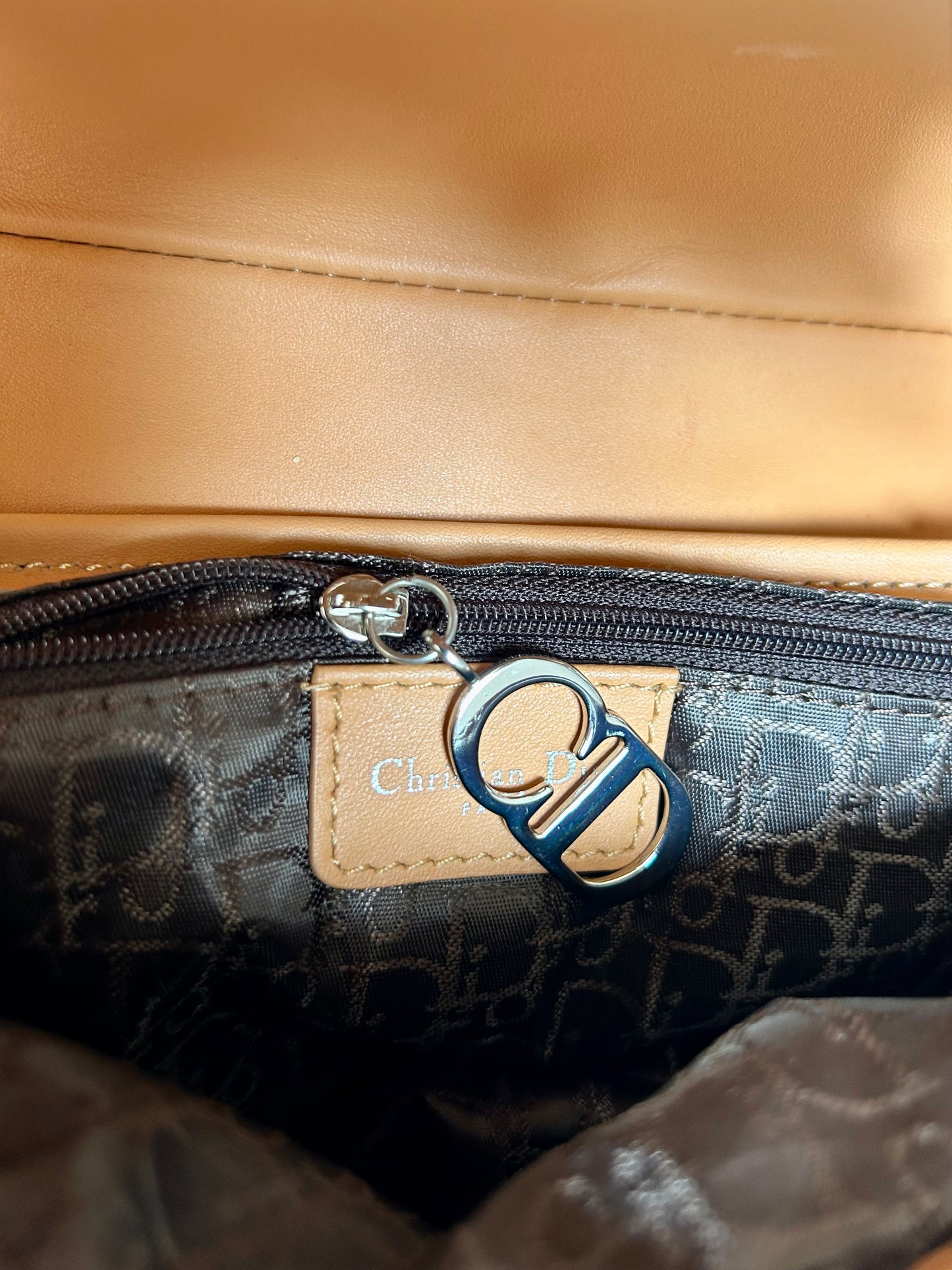 Dior Lamb Shearling Saddle Bag 2005 Flight Collection