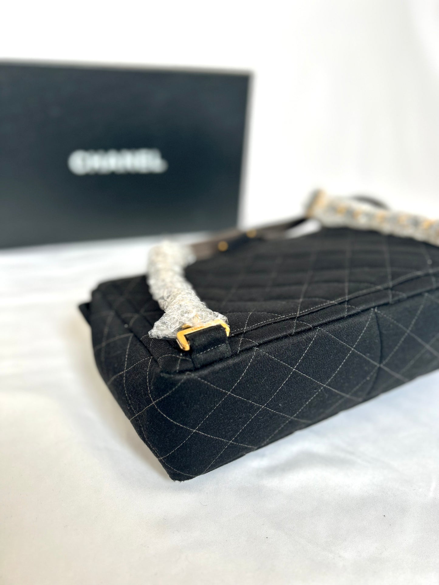 Chanel Black Jersey Backpack