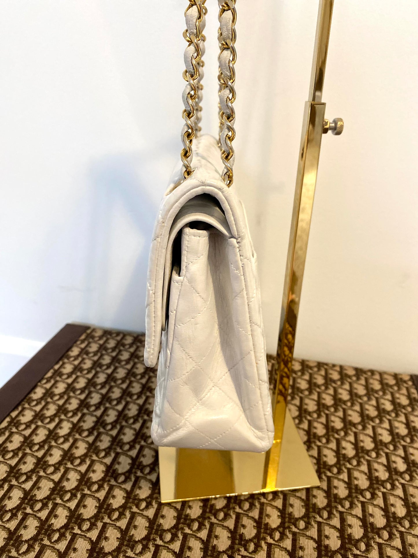 Chanel White Classic Double Flap