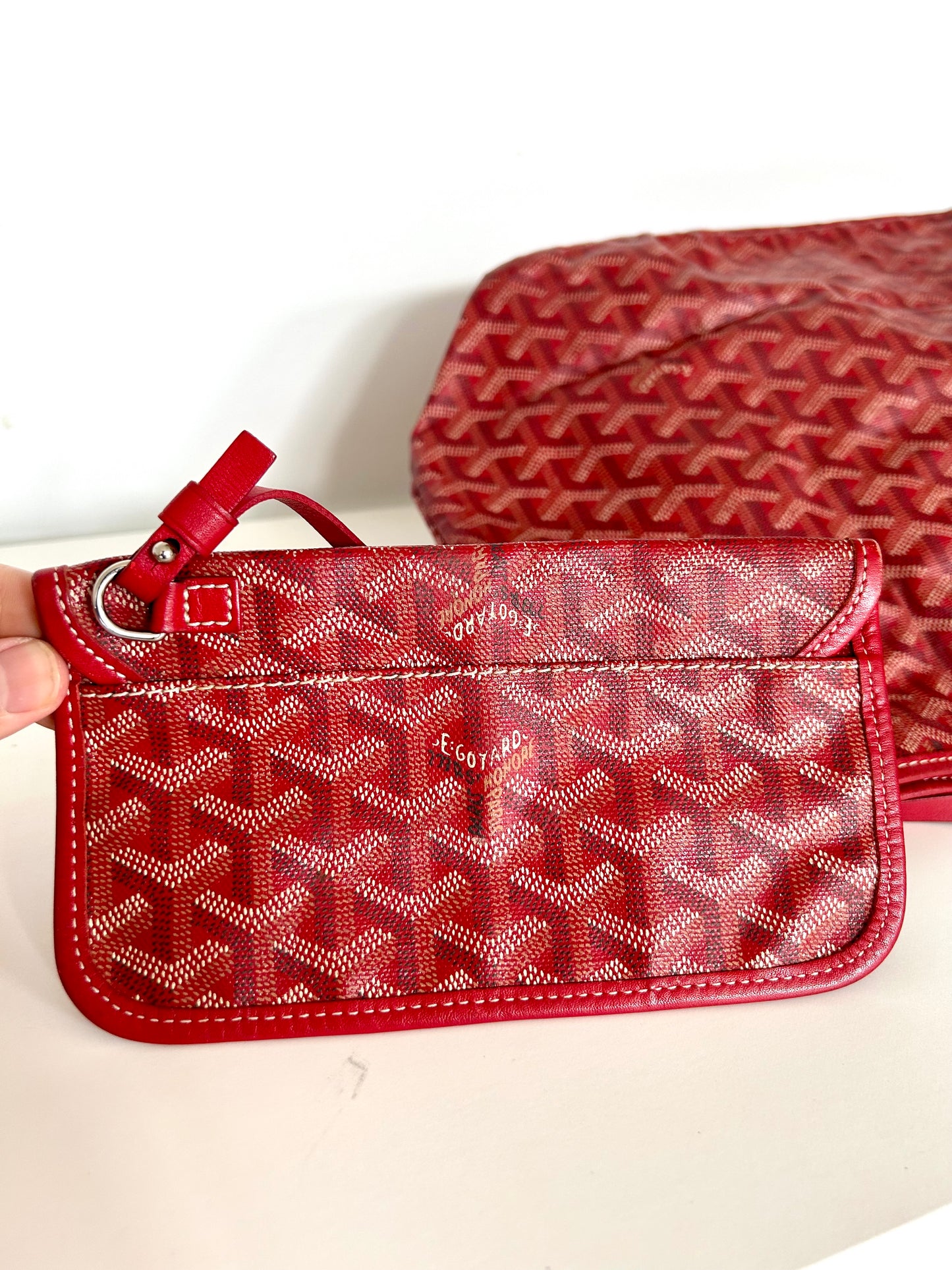 Red Goyard Saint Louis PM