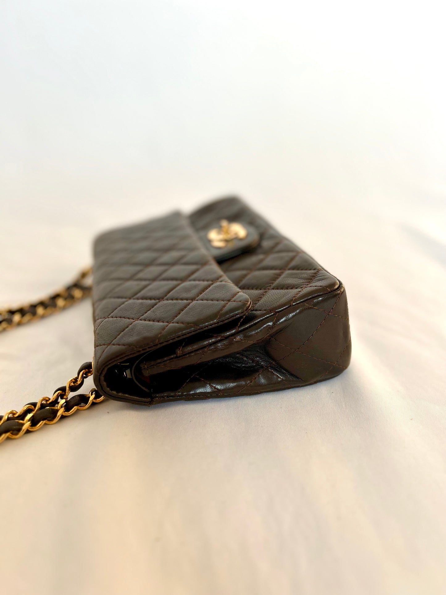 Chocolate Brown Chanel Classic Flap