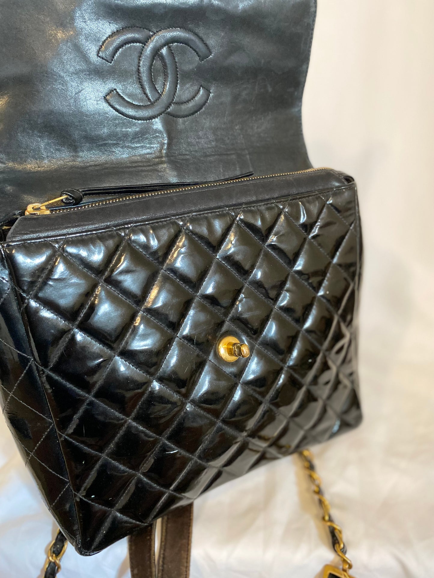 Chanel Patent Leather backpack