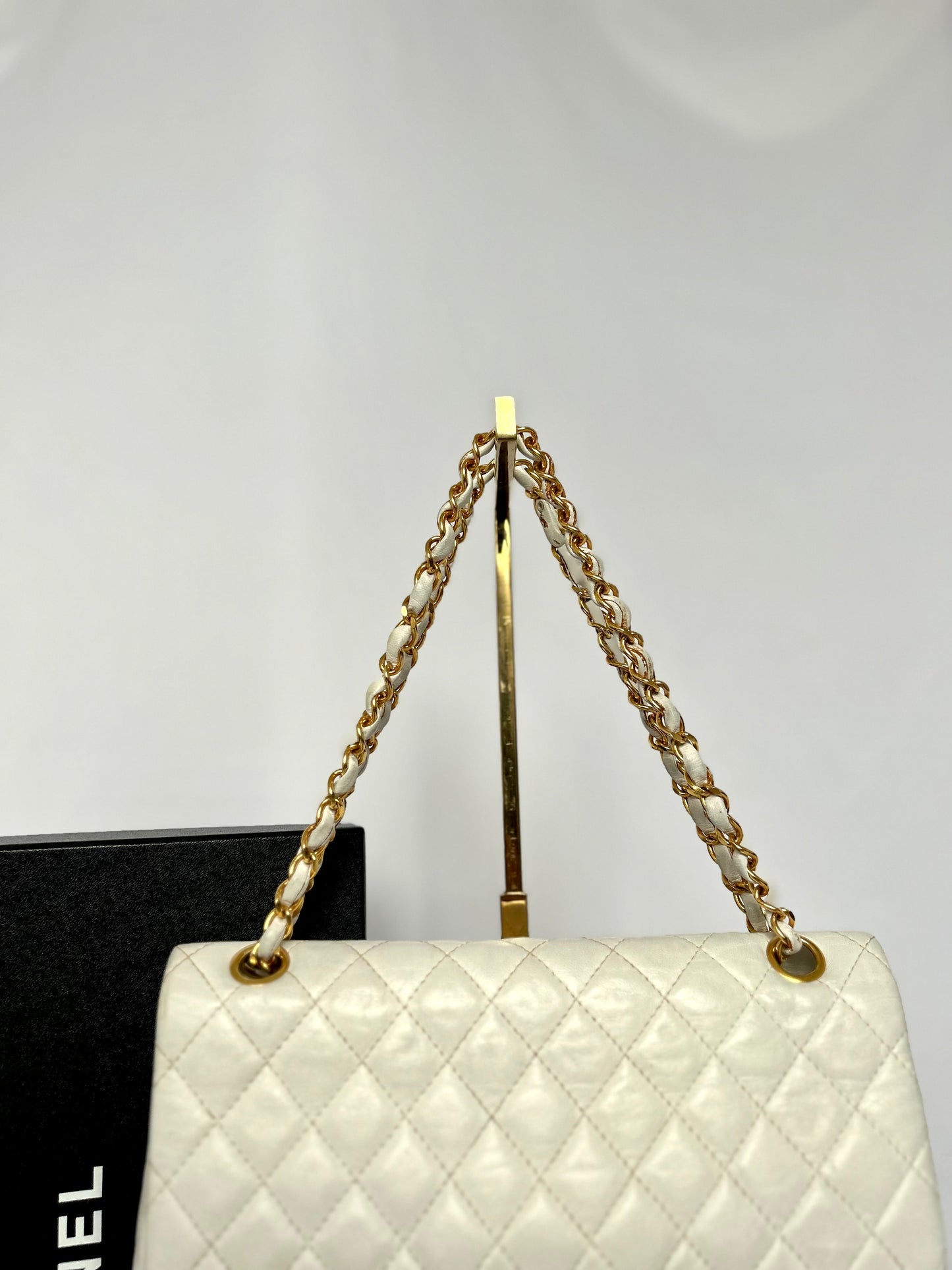 Chanel Vintage White Classic Flap