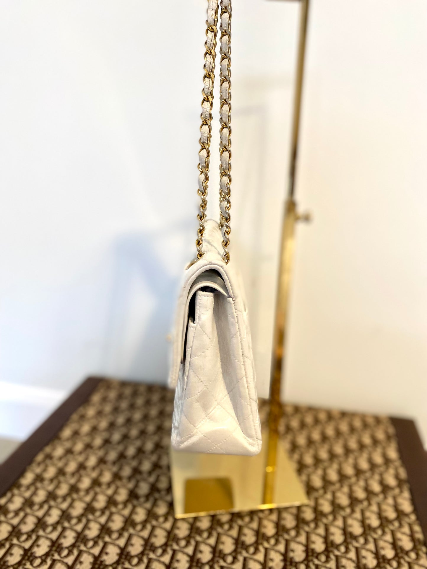 Chanel White Classic Double Flap
