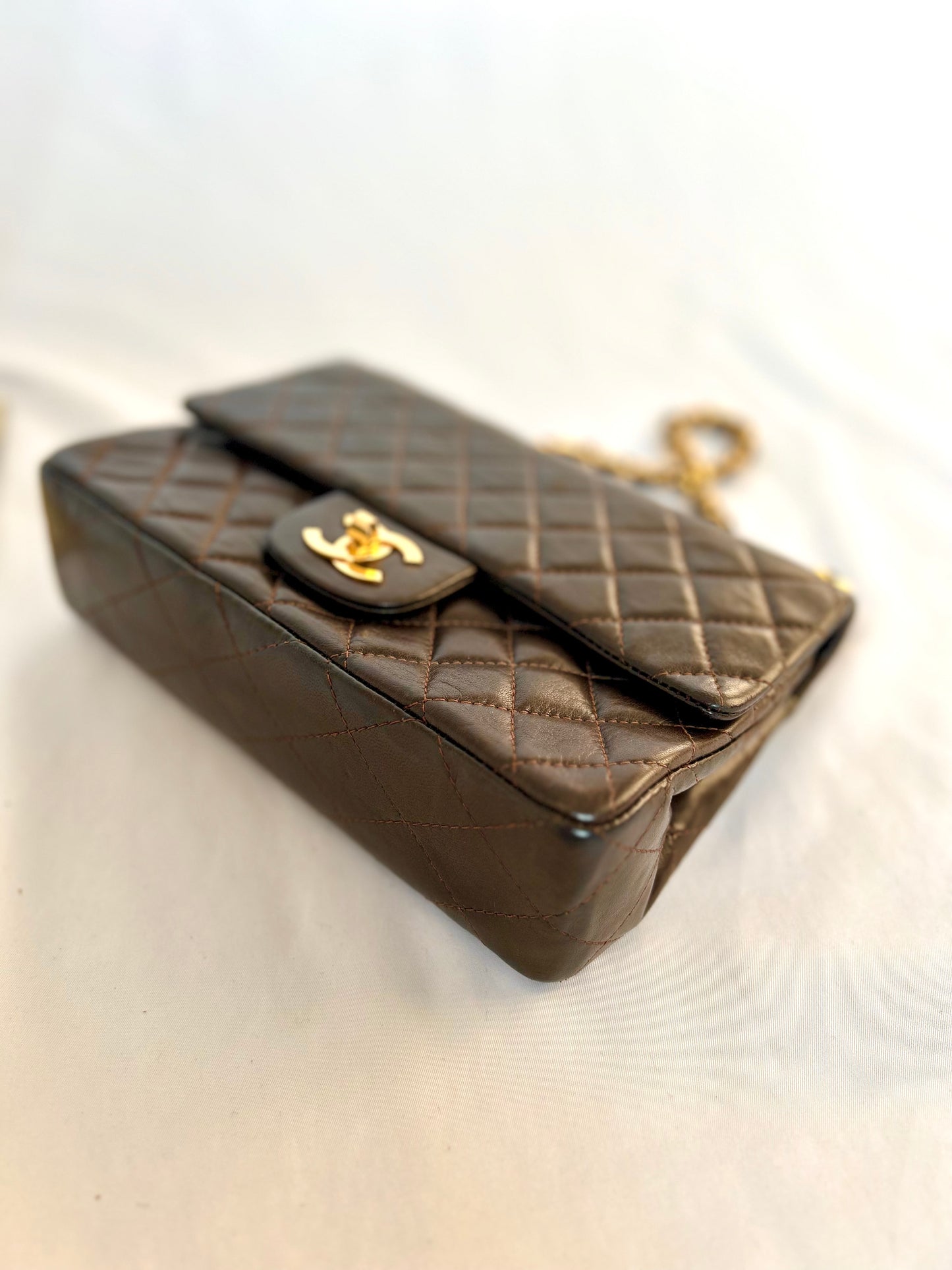 Chocolate Brown Chanel Classic Flap