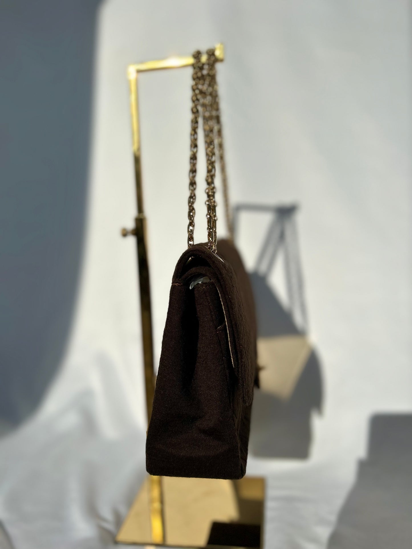 Chocolate Brown Soft Classic Flap
