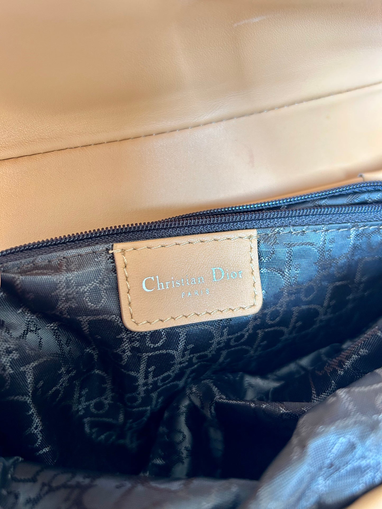 Dior Lamb Shearling Saddle Bag 2005 Flight Collection