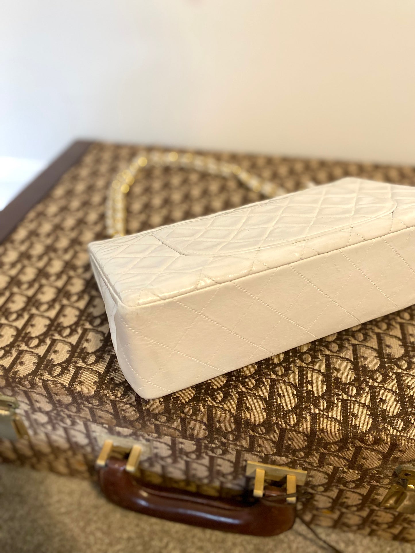 Chanel White Classic Double Flap