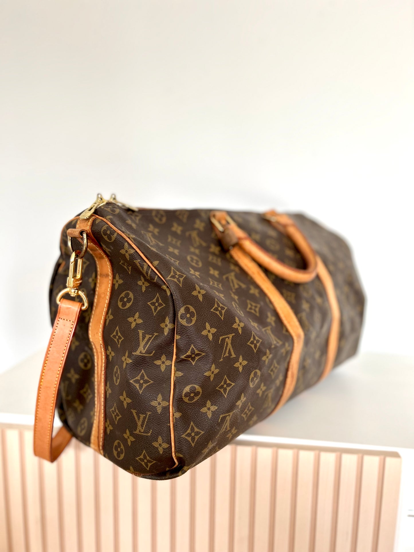 Louis Vuitton Bandouliere Keepall 50 Duffle Boston Bag