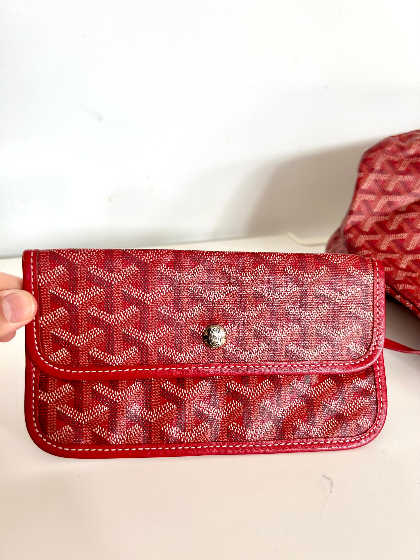 Red Goyard Saint Louis PM