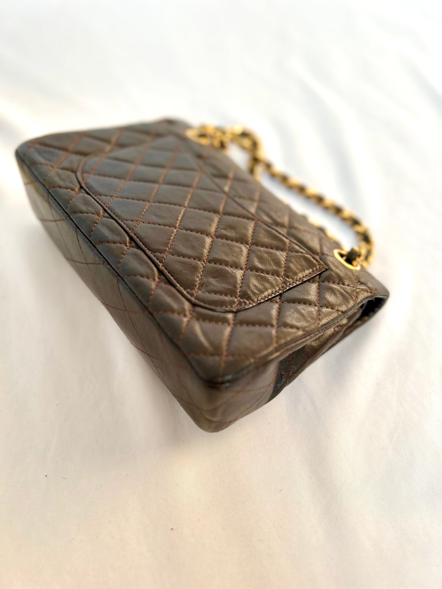 Chocolate Brown Chanel Classic Flap