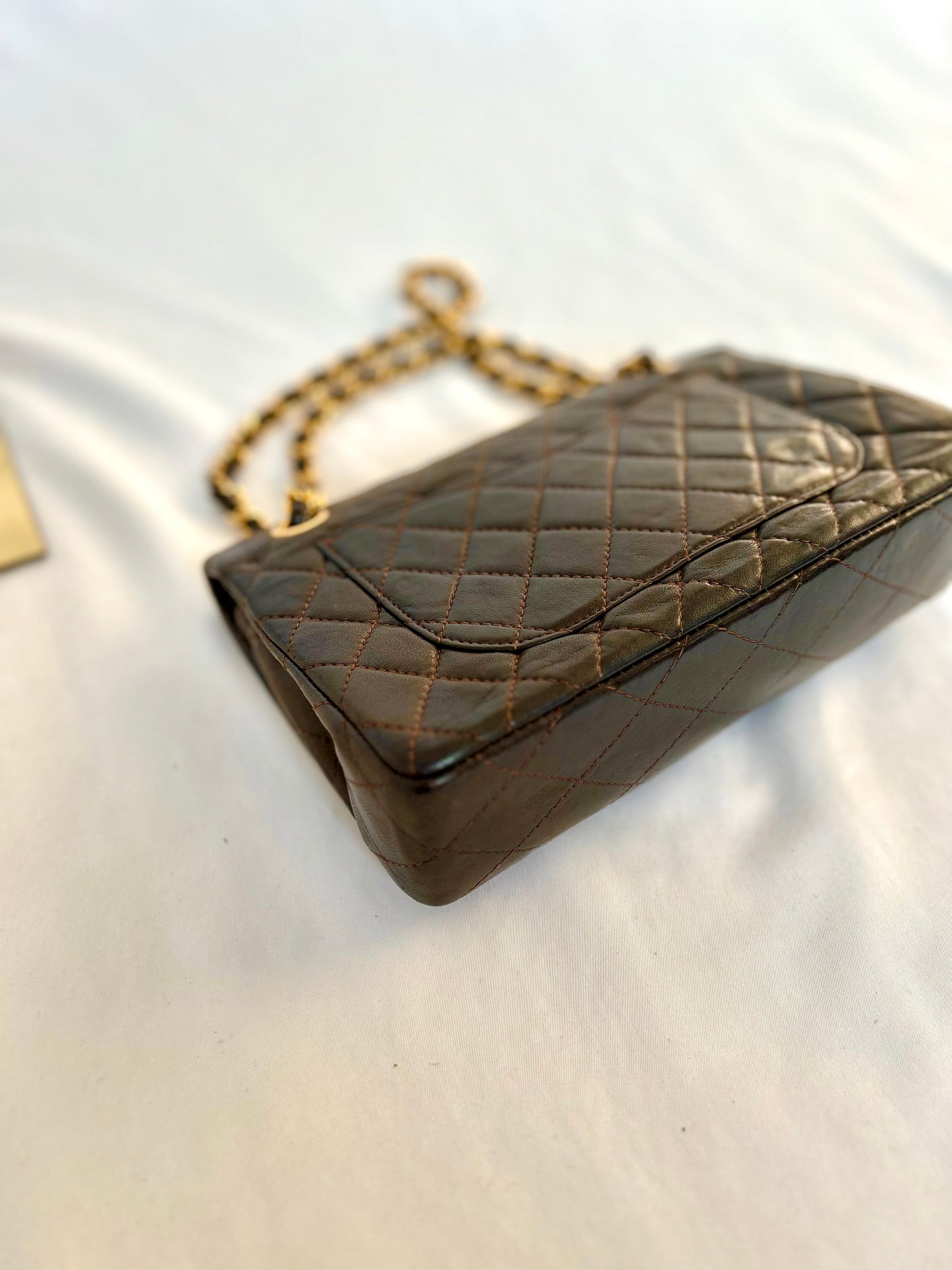 Chocolate Brown Chanel Classic Flap