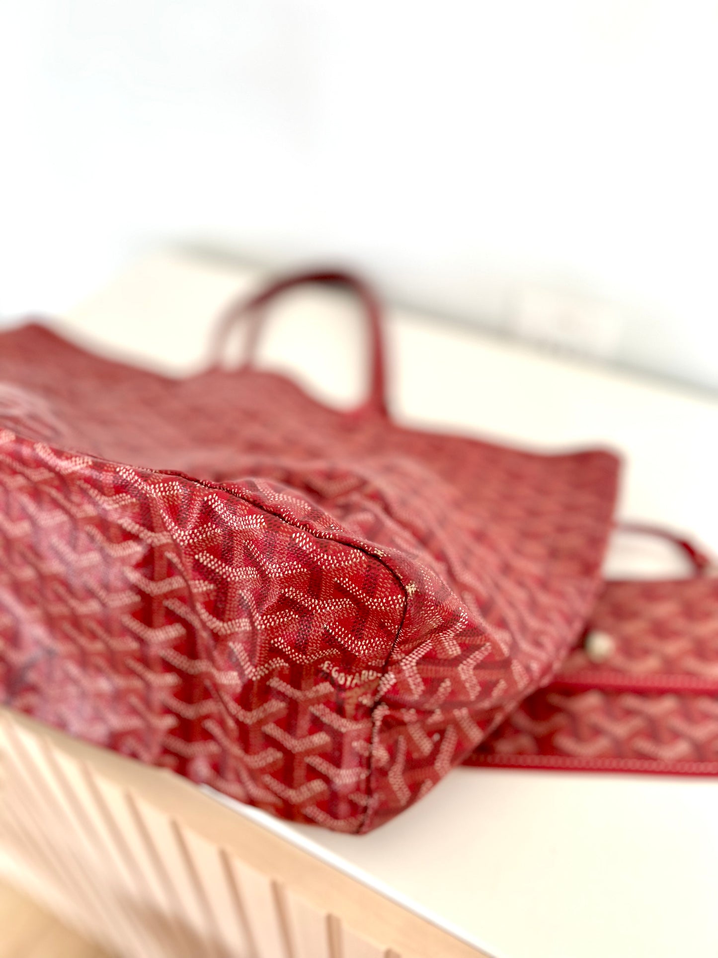 Red Goyard Saint Louis PM