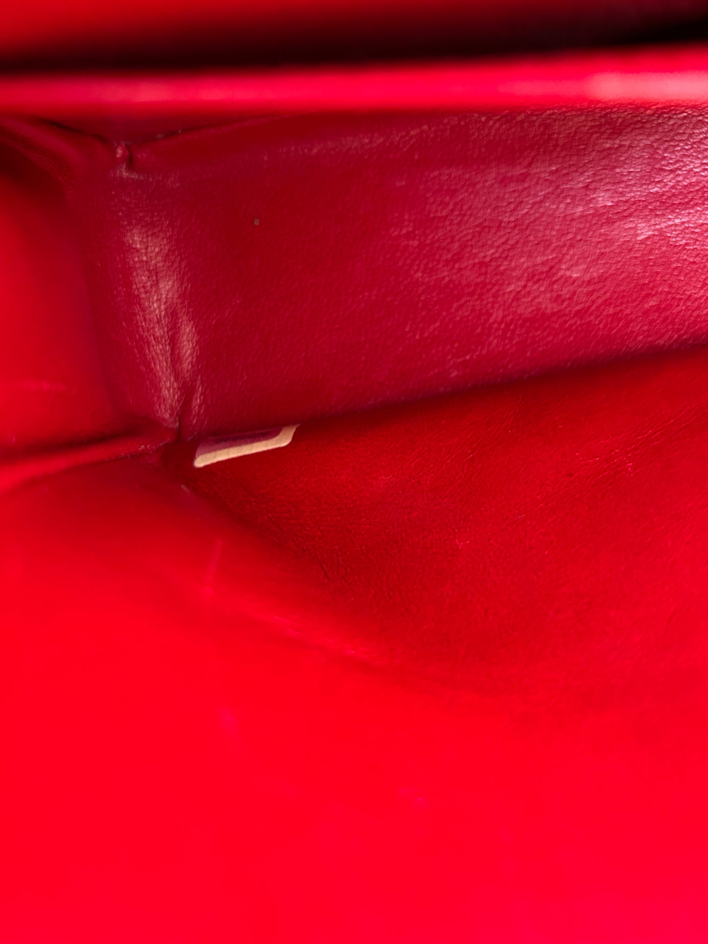 Red Chanel Classic Flap