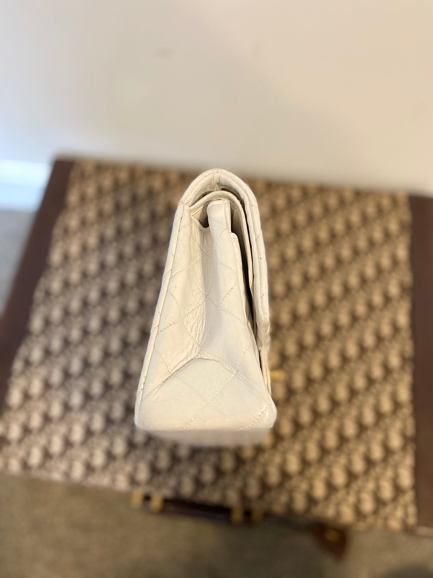 Chanel White Classic Double Flap