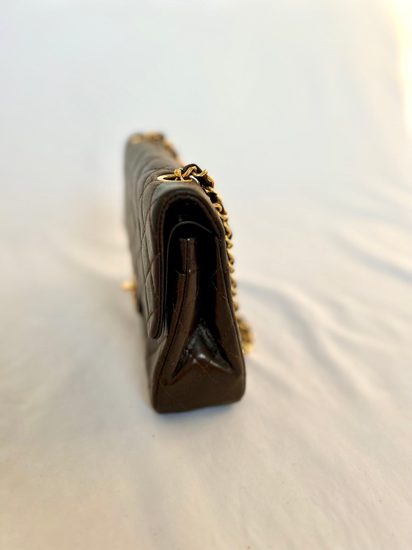 Chocolate Brown Chanel Classic Flap