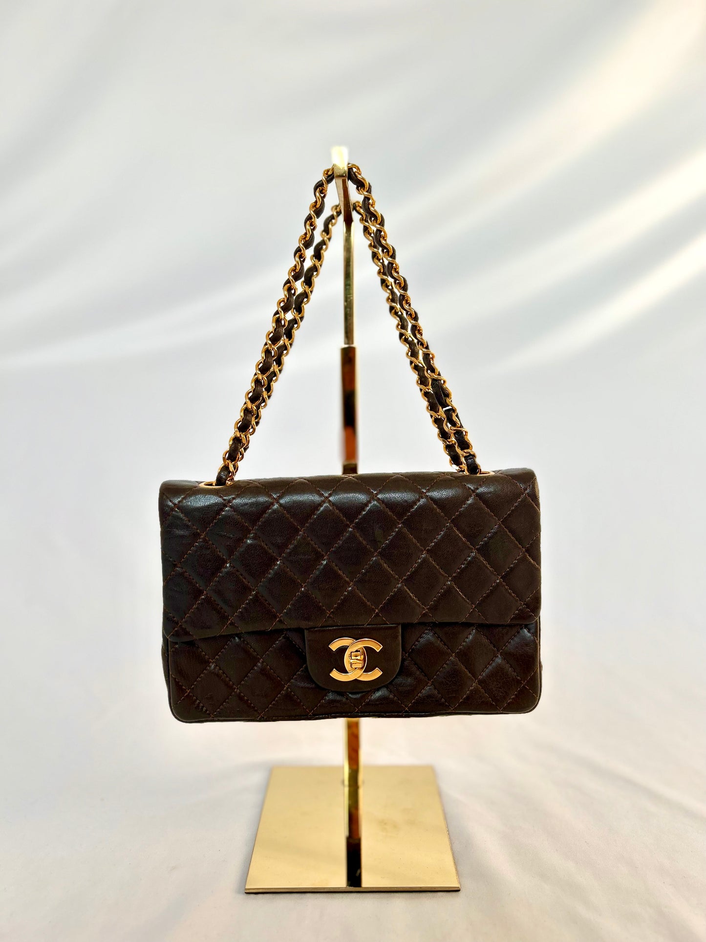 Chocolate Brown Chanel Classic Flap