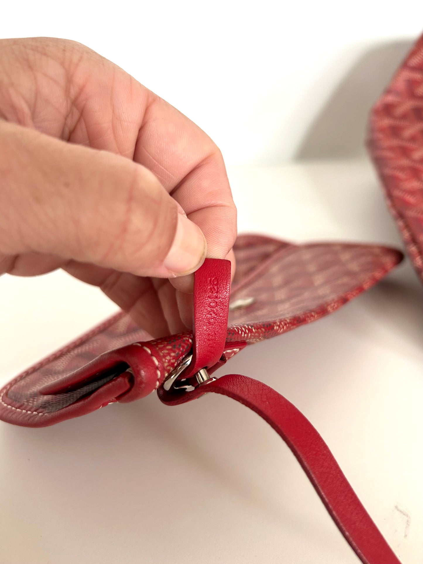 Red Goyard Saint Louis PM