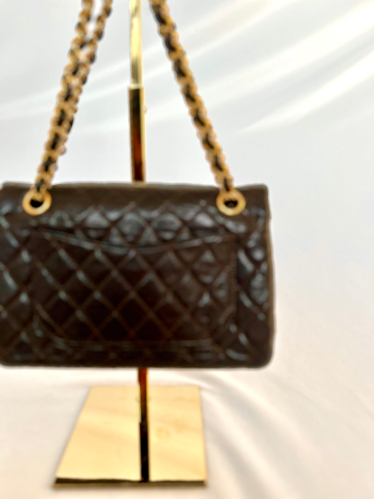 Chocolate Brown Chanel Classic Flap