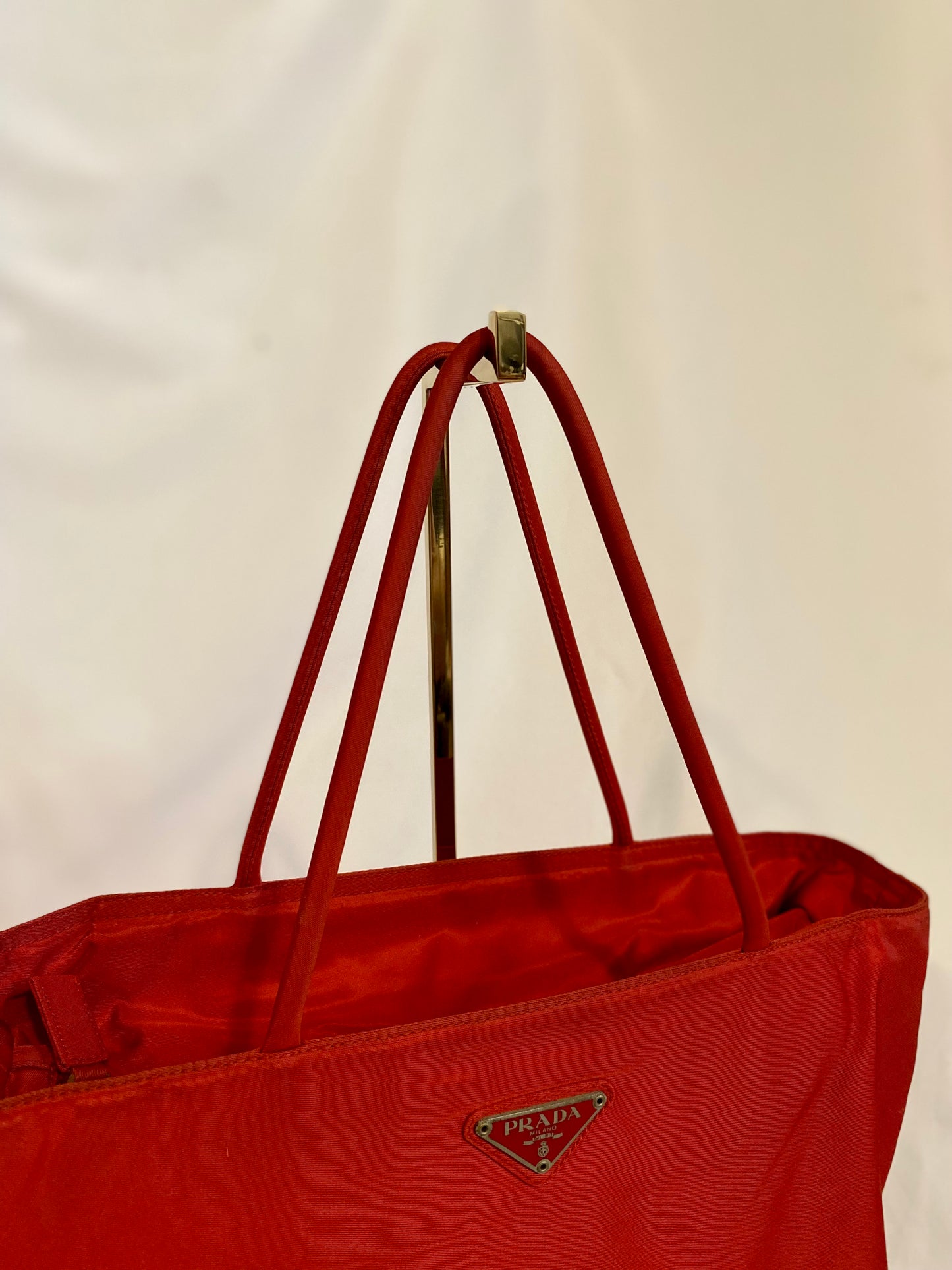 Red Prada Tote Bag