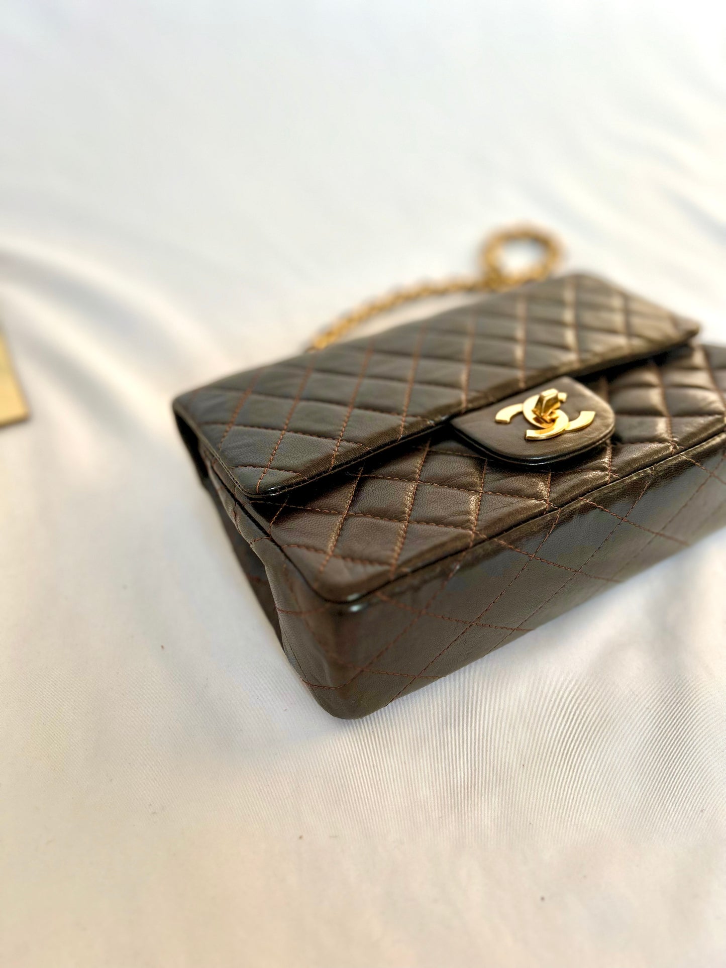 Chocolate Brown Chanel Classic Flap