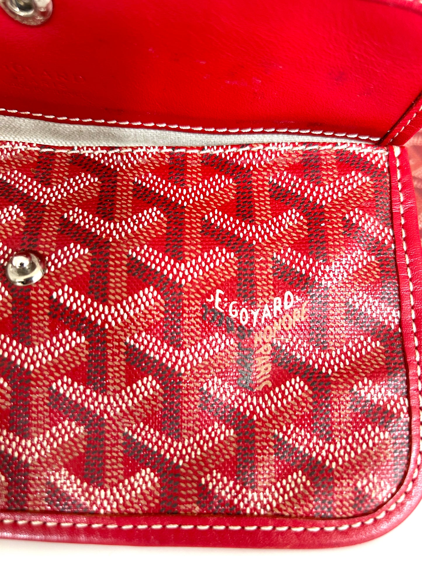 Red Goyard Saint Louis PM