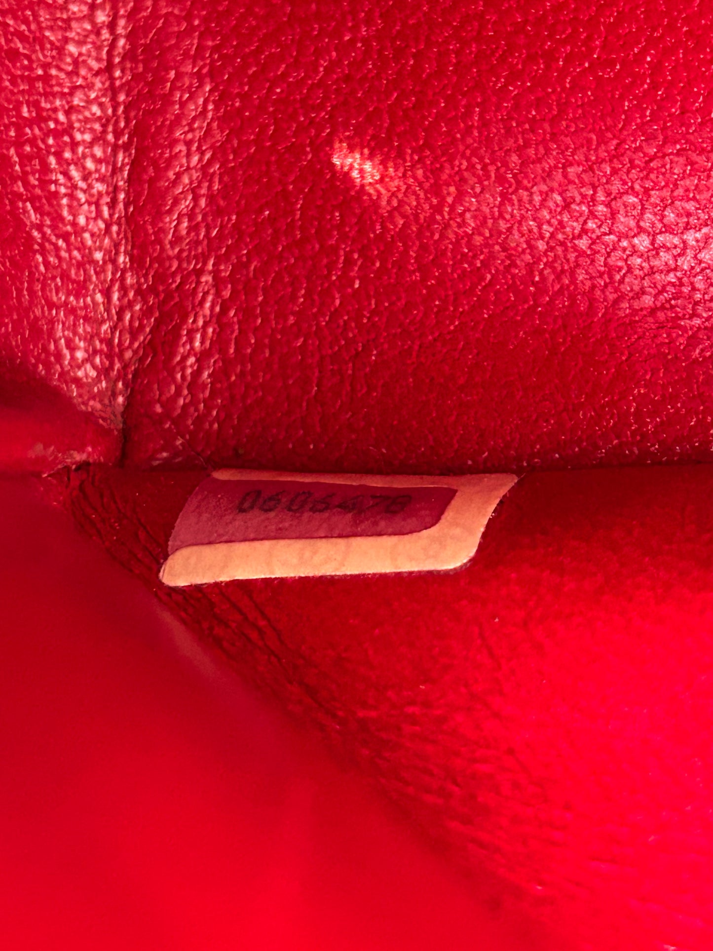 Red Chanel Classic Flap