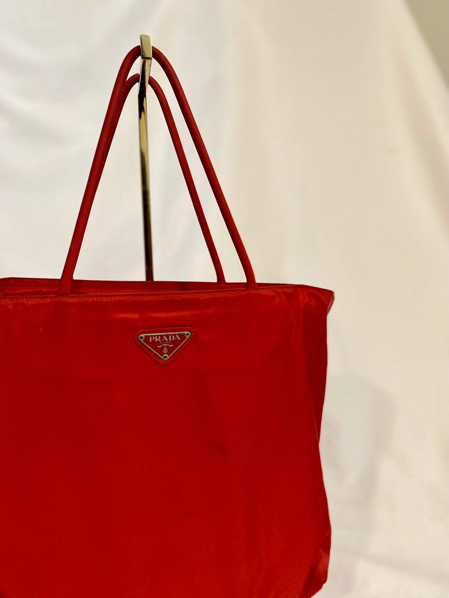 Red Prada Tote Bag