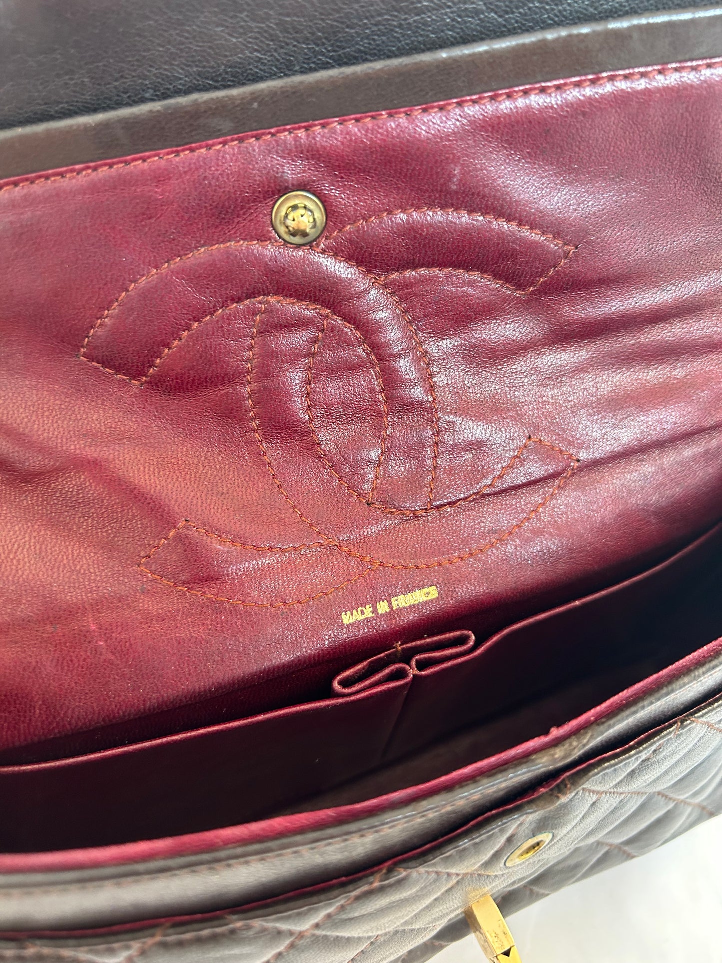 Chocolate Brown Chanel Classic Flap