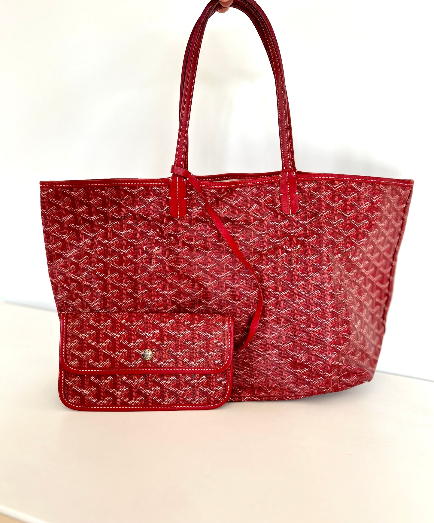 Red Goyard Saint Louis PM