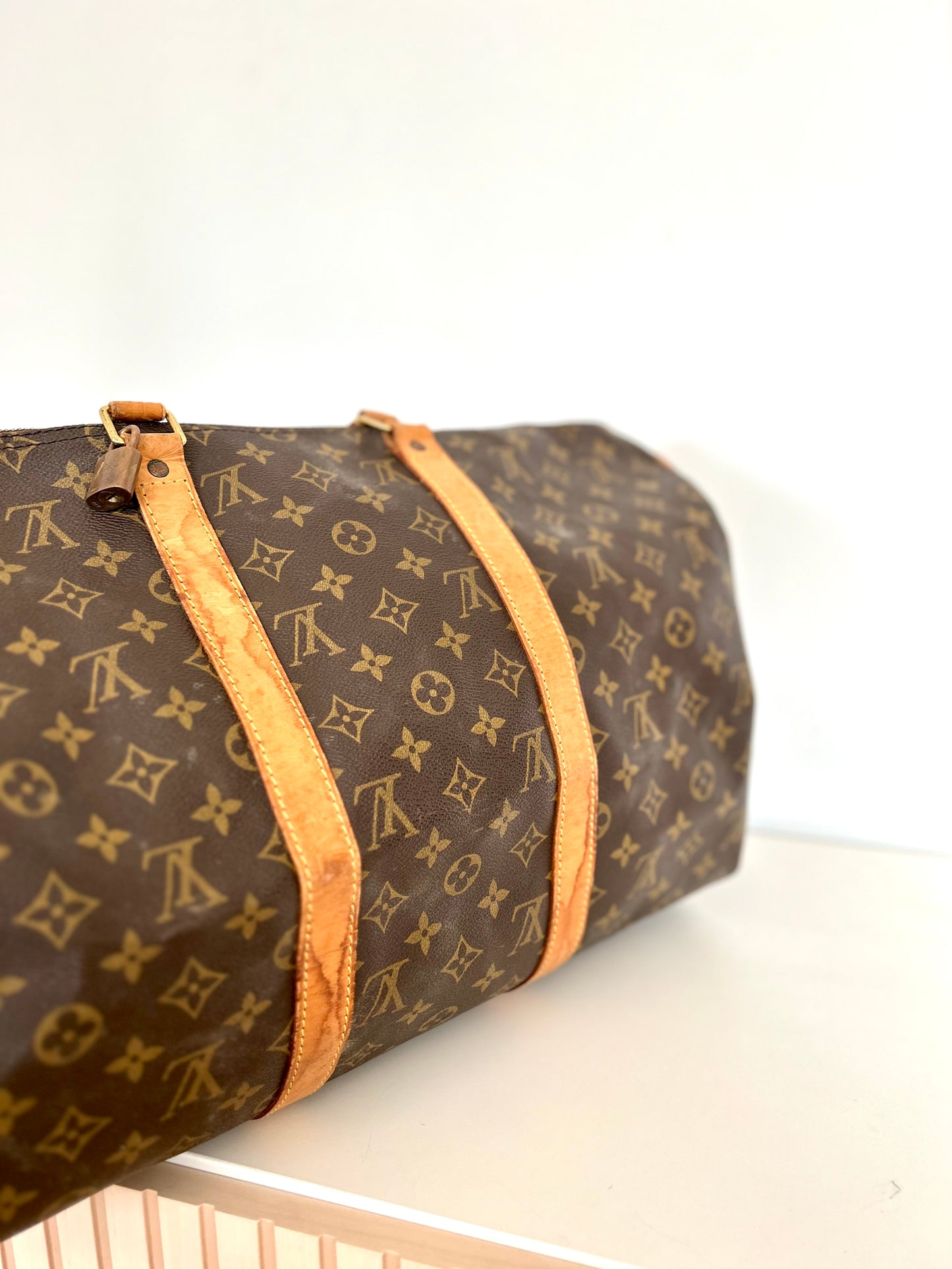 Louis Vuitton Bandouliere Keepall 50 Duffle Boston Bag