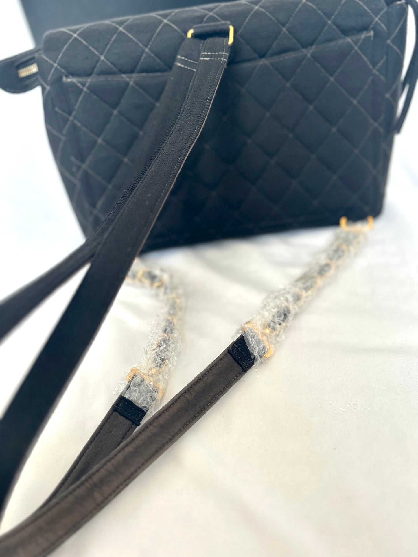 Chanel Black Jersey Backpack