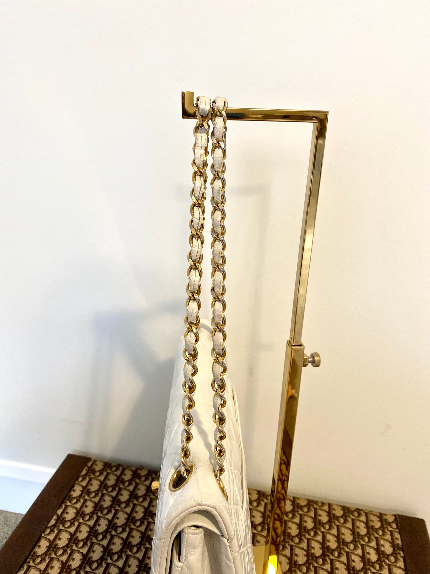 Chanel White Classic Double Flap