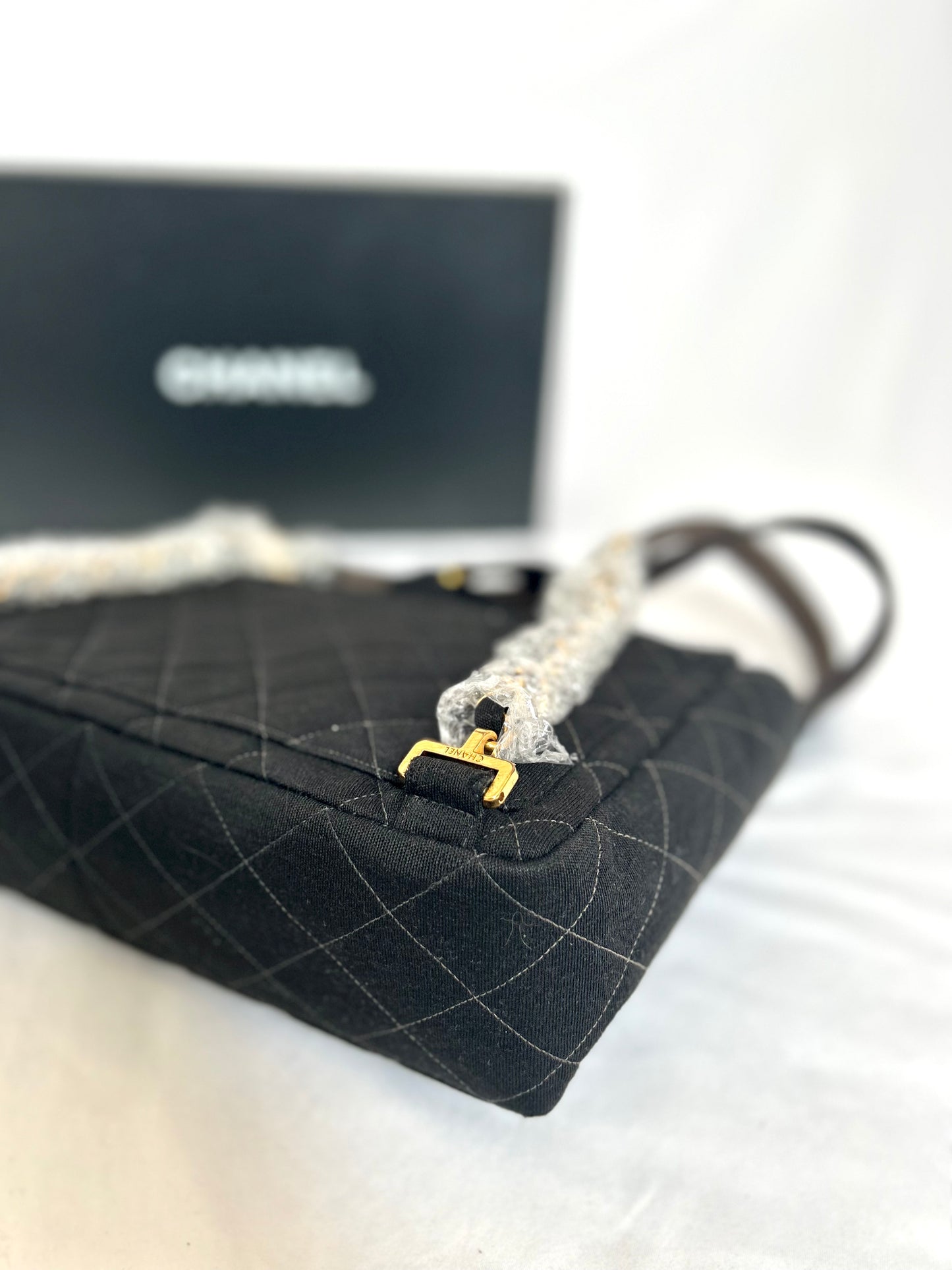Chanel Black Jersey Backpack