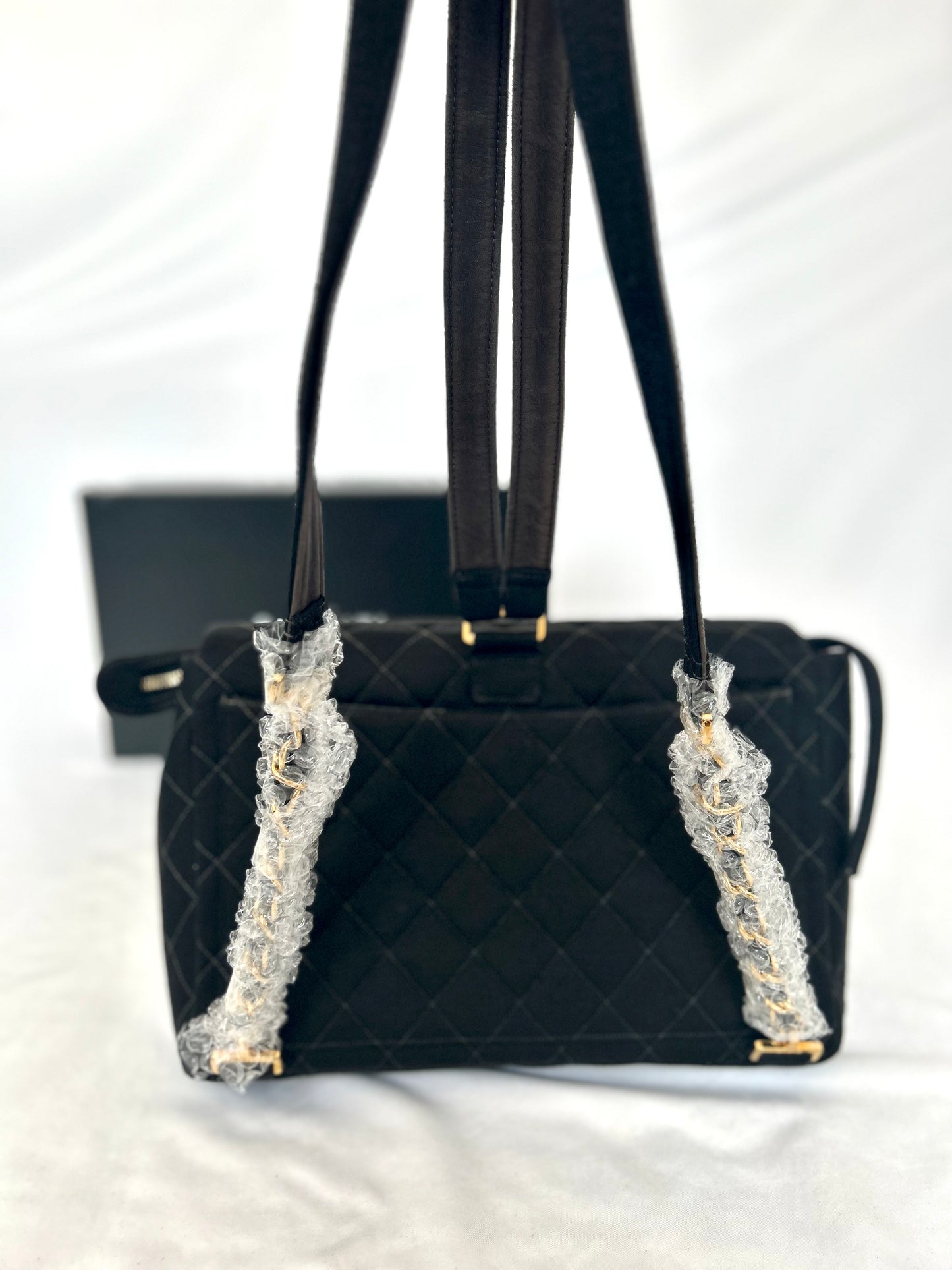 Chanel Black Jersey Backpack