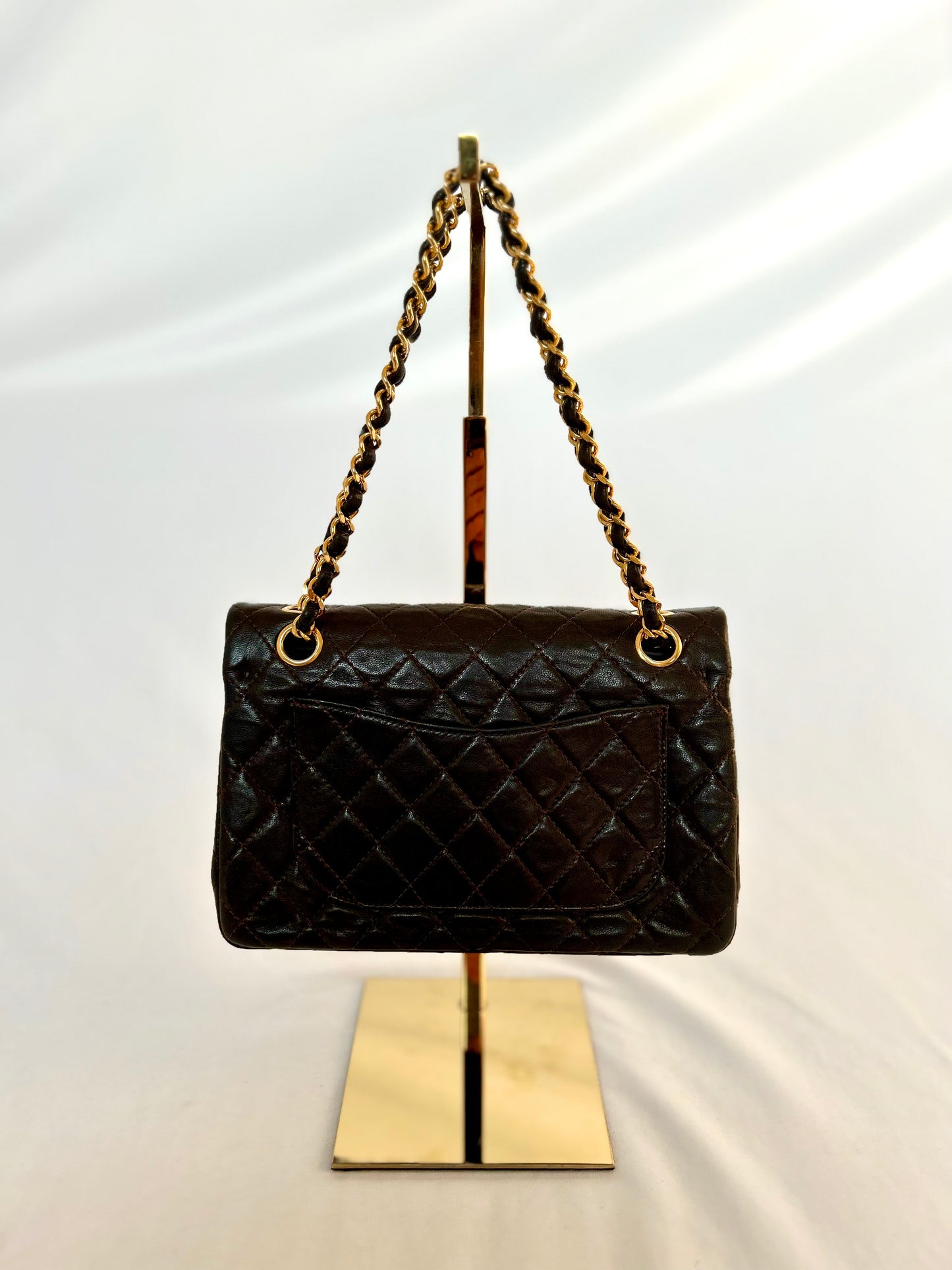 Chocolate Brown Chanel Classic Flap