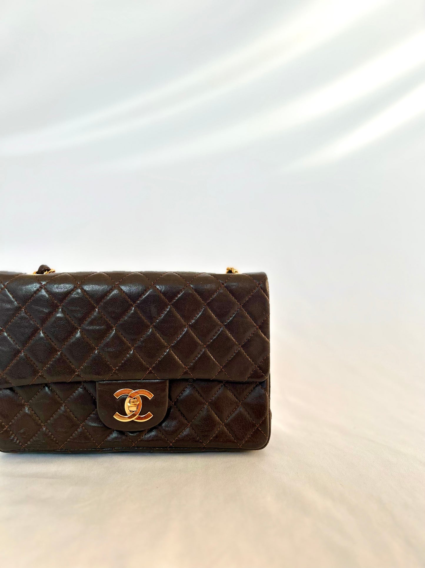 Chocolate Brown Chanel Classic Flap
