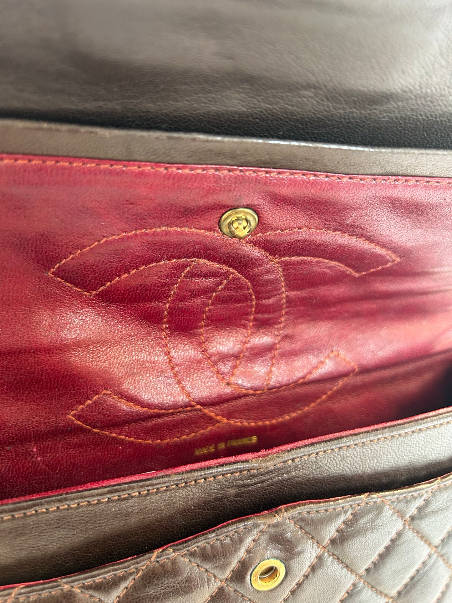 Chocolate Brown Chanel Classic Flap