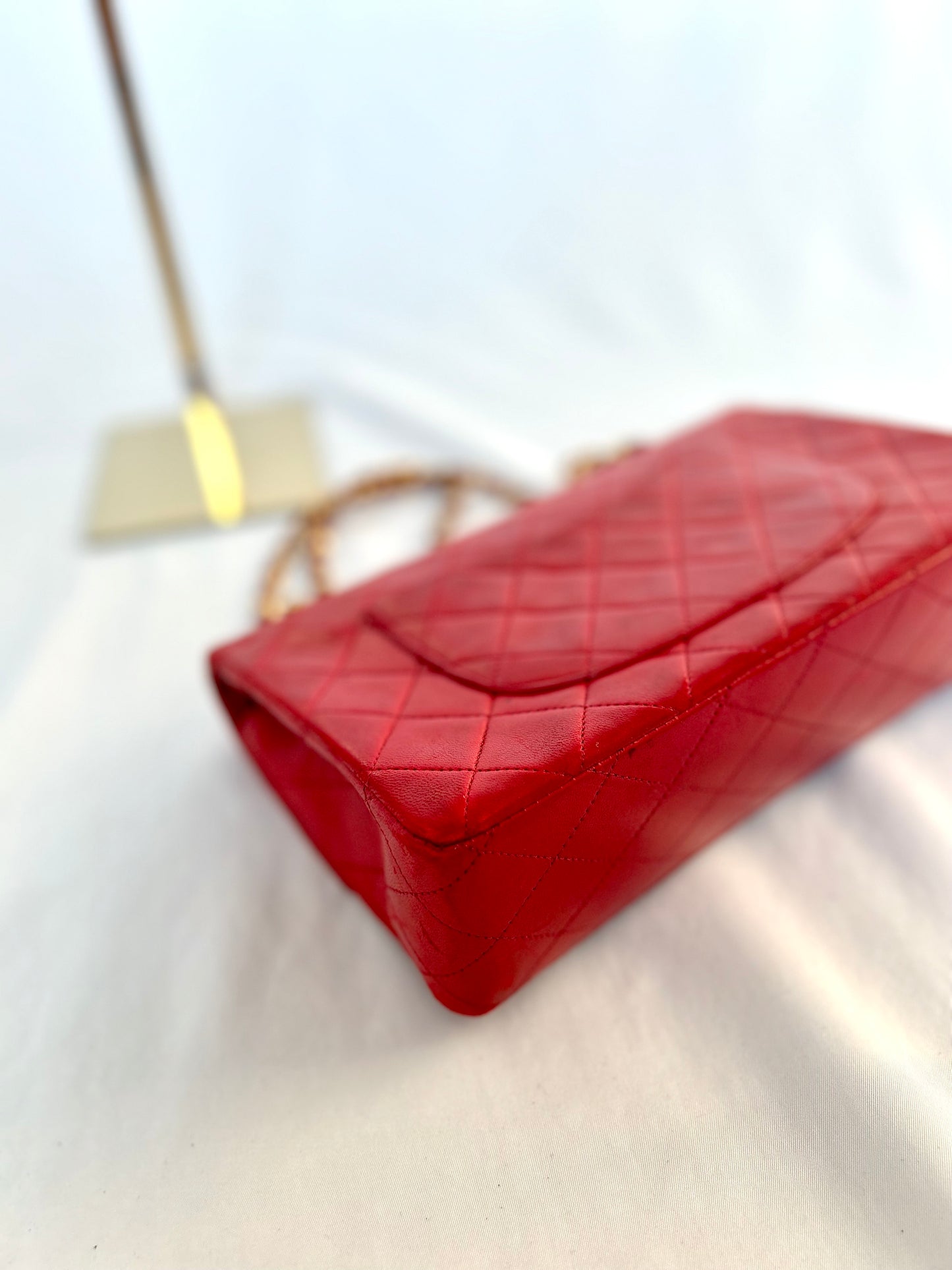 Red Chanel Classic Flap
