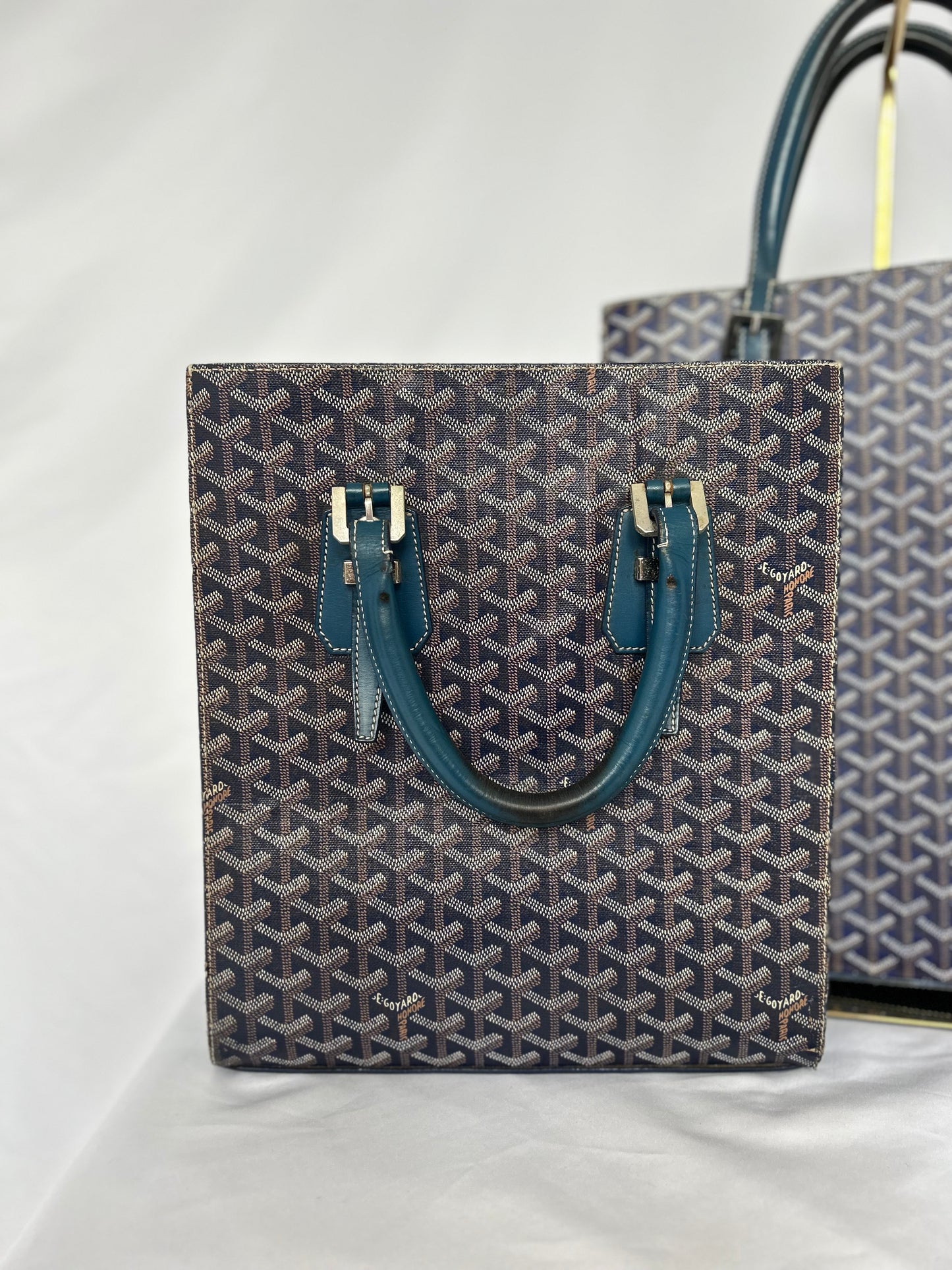 Goyard Comores Tote Bag PM (has chipped top corner)