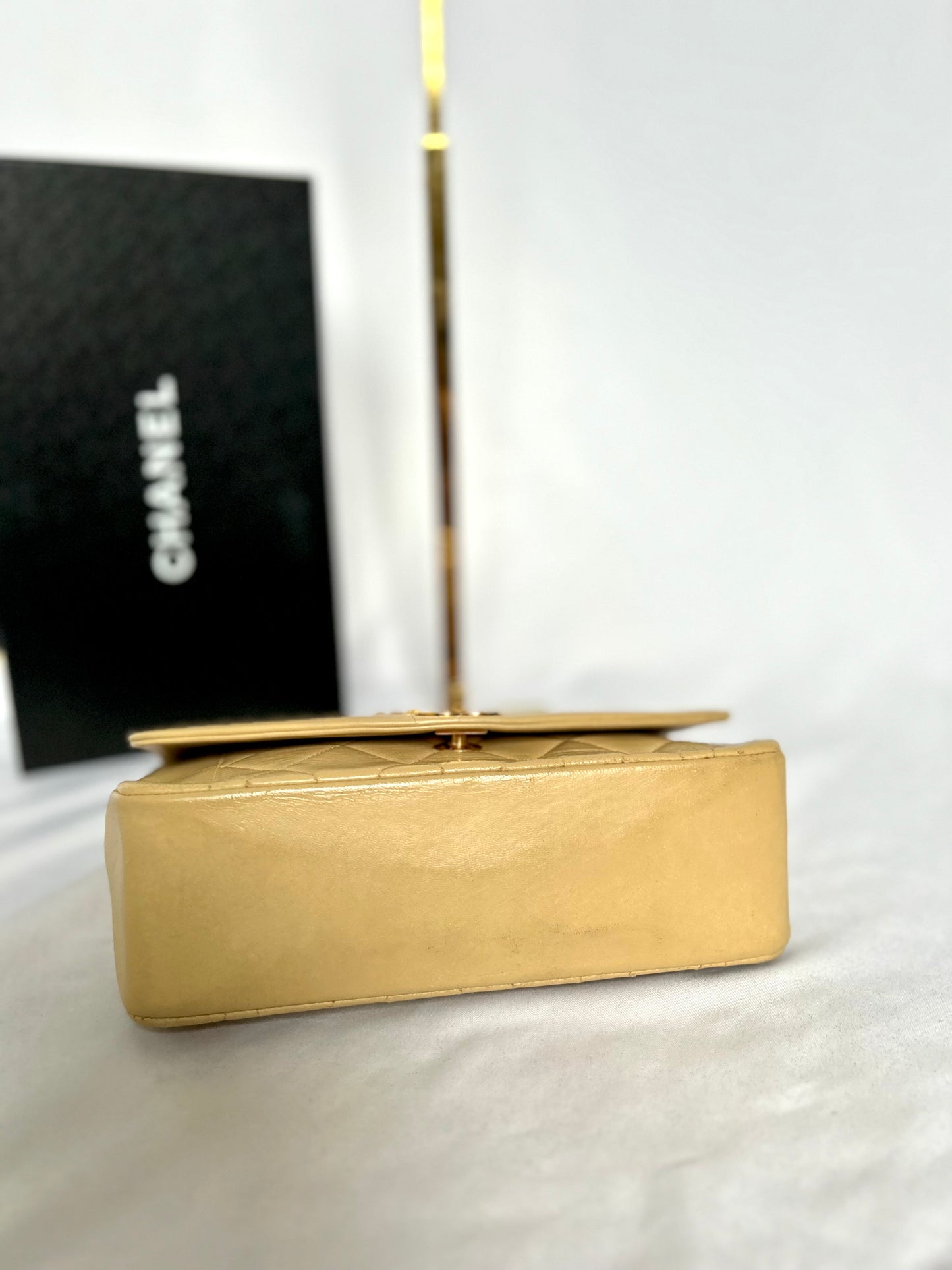 Vintage Chanel Beige Diana Small Flap Bag