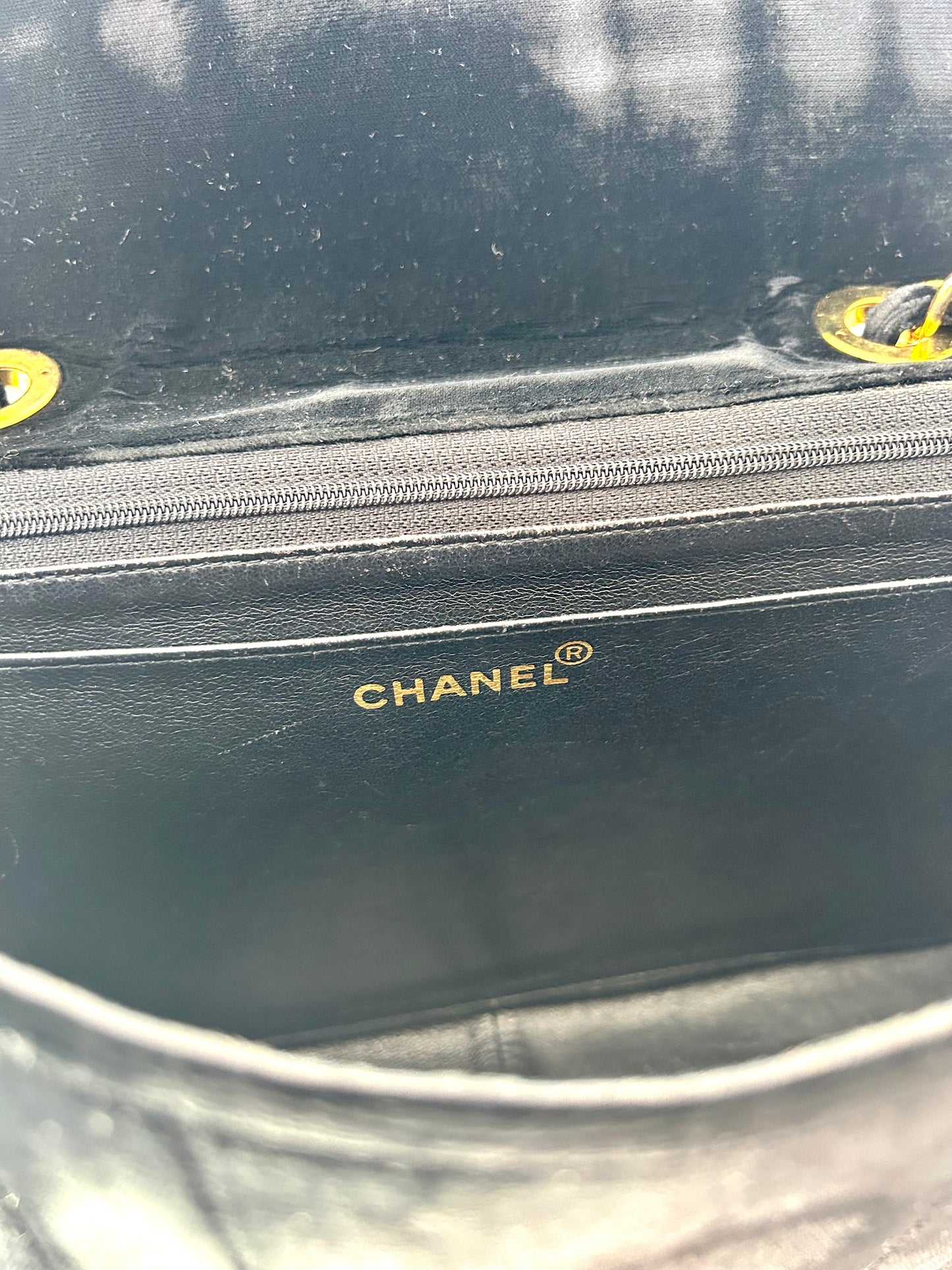 Chanel Velvet Velour Classic Jumbo 1994-1996