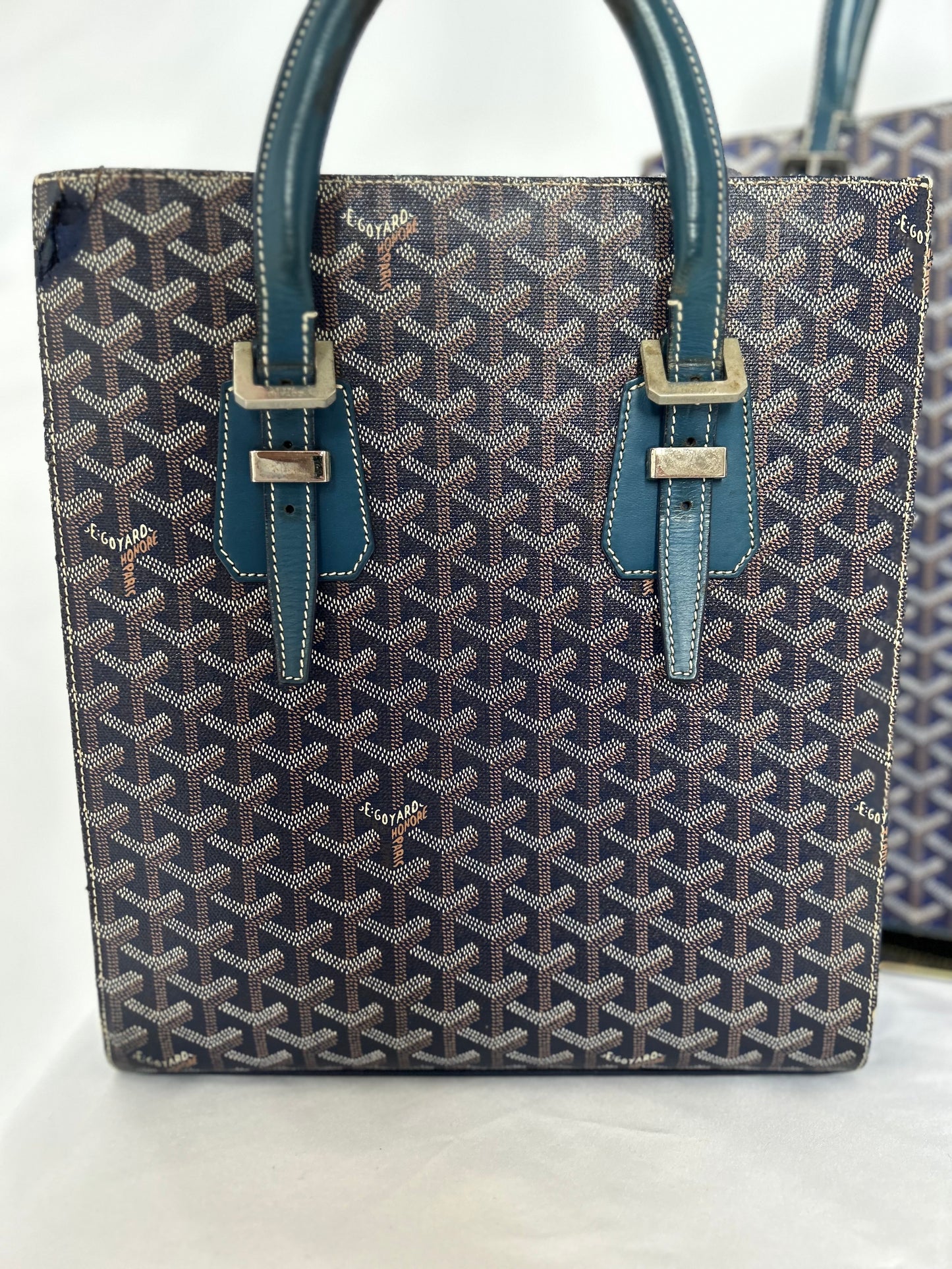 Goyard Comores Tote Bag PM (has chipped top corner)