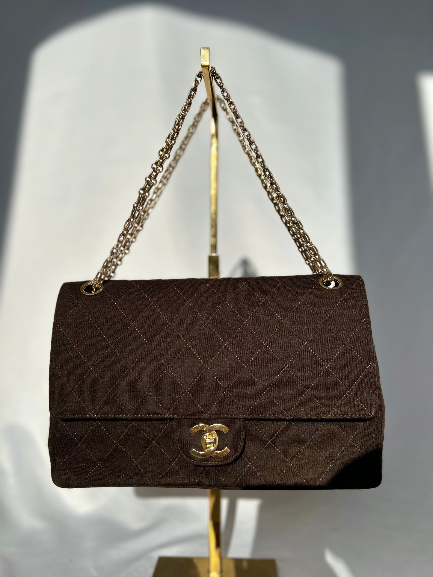 Chocolate Brown Soft Classic Flap