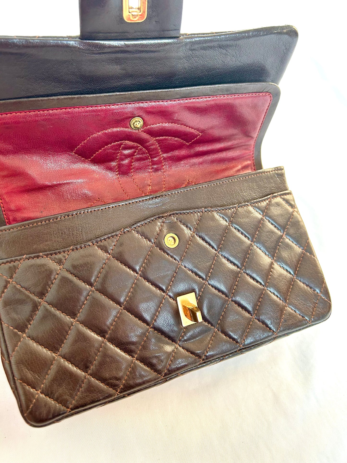 Chocolate Brown Chanel Classic Flap