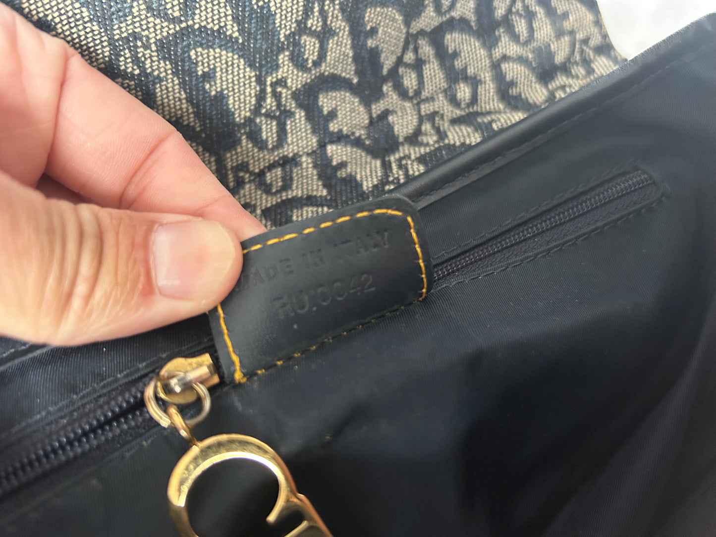 Dior Monogram Saddle Bag