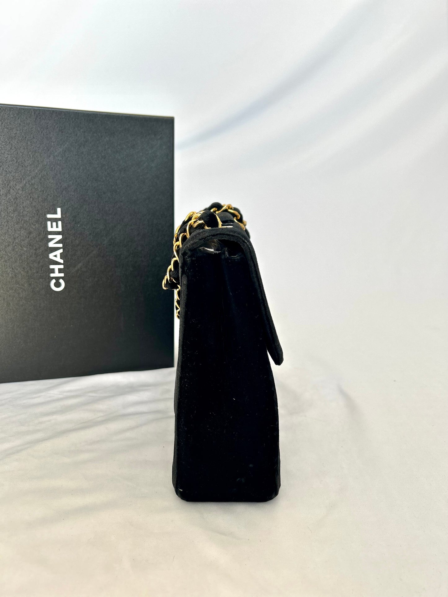 Chanel Velvet Velour Classic Jumbo 1994-1996